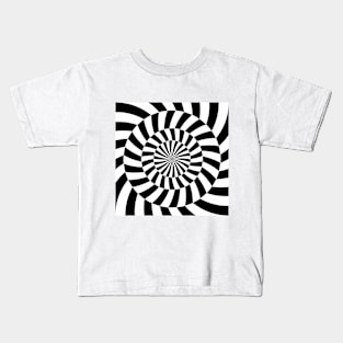 Op art abstract round mindf*ck Kids T-Shirt